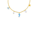 Load image into Gallery viewer, Dolphin ocean pendant
