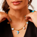 Load image into Gallery viewer, Dolphin ocean pendant
