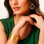 Load image into Gallery viewer, Gold-Plated Eagle Cuff Bracelet
