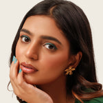 Load image into Gallery viewer, Textured Floral Stud Earrings
