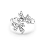 Load image into Gallery viewer, Ivory Bow Duo Ring
