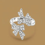 Load image into Gallery viewer, Ivory Bow Duo Ring
