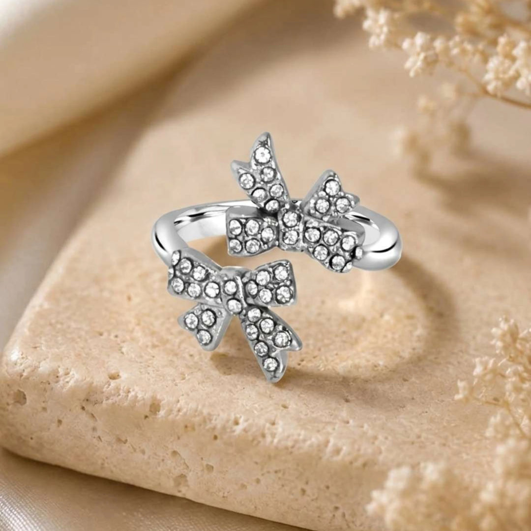 Ivory Bow Duo Ring