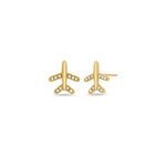 Load image into Gallery viewer, Mini Airplane Earrings
