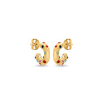 Load image into Gallery viewer, Mixed Crystal Hoops
