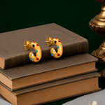 Load image into Gallery viewer, Mixed Crystal Hoops
