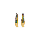 Load image into Gallery viewer, Multishade Half Hoop Earrings
