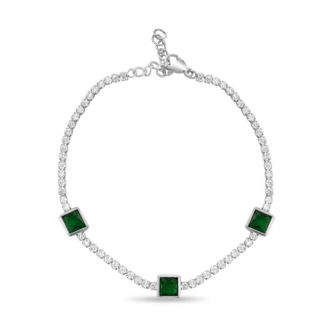 Silver Emerald Glow