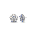 Load image into Gallery viewer, Silver Flower Stud Earrings
