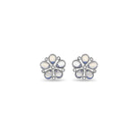 Load image into Gallery viewer, Silver Flower Stud Earrings
