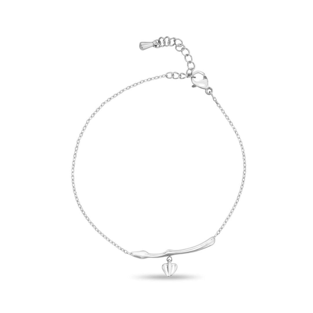 Silver Heartleaf Bracelet