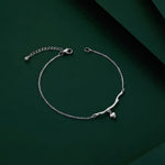 Load image into Gallery viewer, Silver Heartleaf Bracelet
