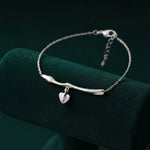 Load image into Gallery viewer, Silver Heartleaf Bracelet
