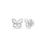 Load image into Gallery viewer, Sterling Silver Butterfly Stud Earrings
