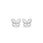 Load image into Gallery viewer, Sterling Silver Butterfly Stud Earrings
