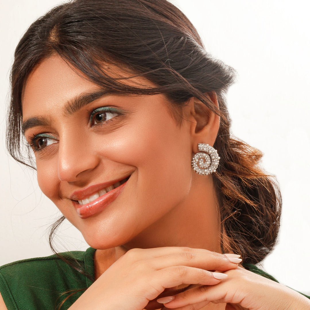 Sterling Silver Circle Earrings