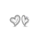 Load image into Gallery viewer, Sweetheart silver Drop Earrings
