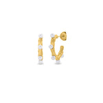 Load image into Gallery viewer, White Pearl Drop Earrings
