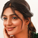 Load image into Gallery viewer, Zig Zag Gold Hoop Earrings
