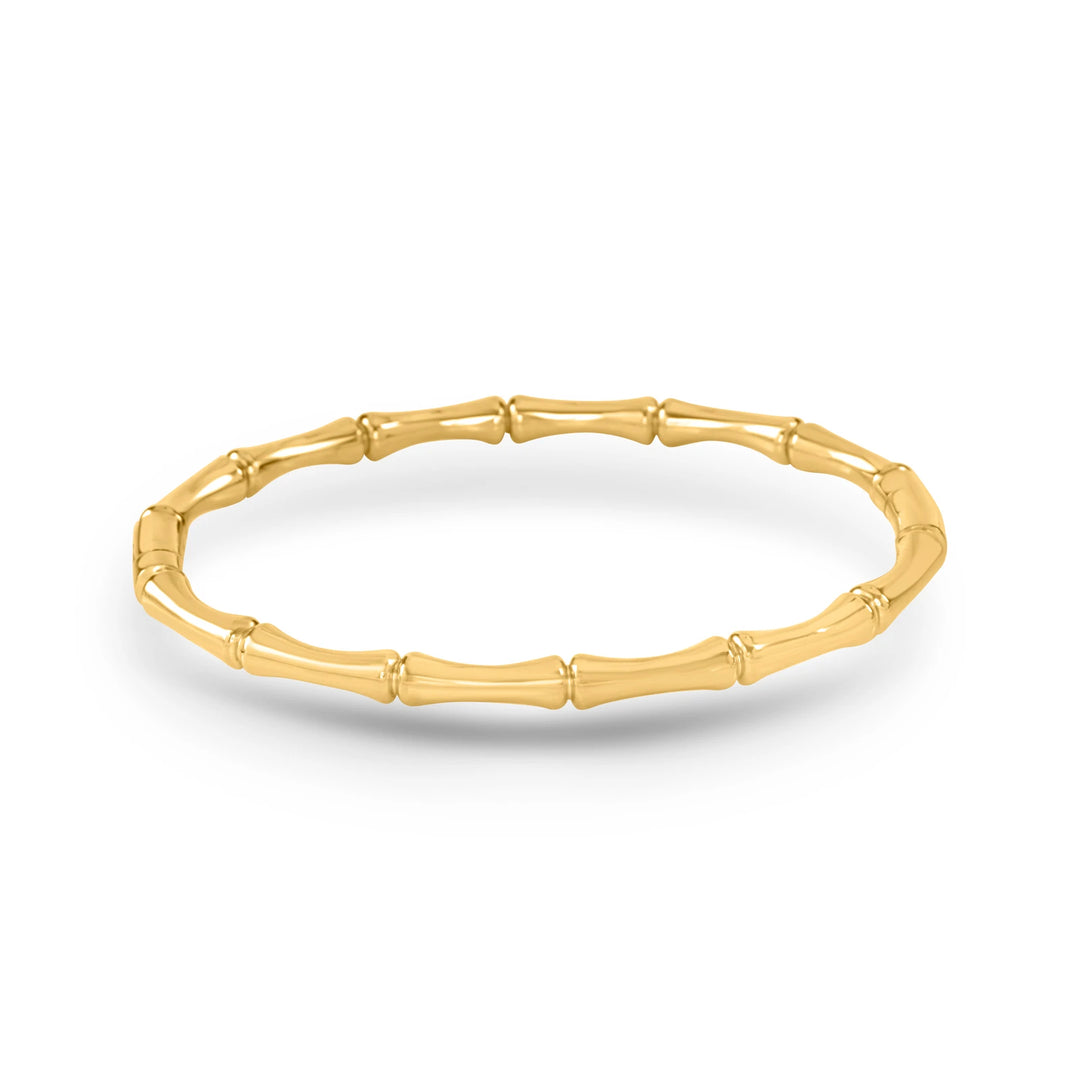 bamboo-inspired bangle (gold)