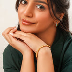 Load image into Gallery viewer, bamboo-inspired bangle (gold)
