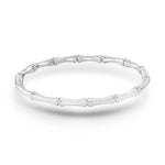 Load image into Gallery viewer, bamboo-inspired bangle (silver)

