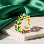 Load image into Gallery viewer, Green Leaf Ring
